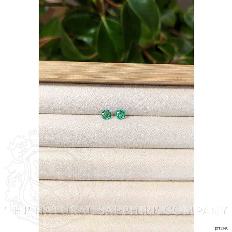 0.65 Ct.Tw. Emerald Pair from Zambia