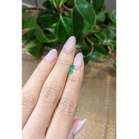 0.48&nbsp;Ct.Tw.Total Carat Weight Emerald Pair from Zambia Life Style