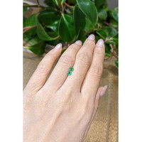 0.48&nbsp;Ct.Tw.Total Carat Weight Emerald Pair from Zambia Life Style