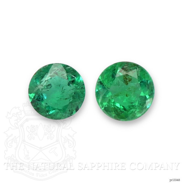 0.43 Ct.Tw. Emerald Pair from Zambia