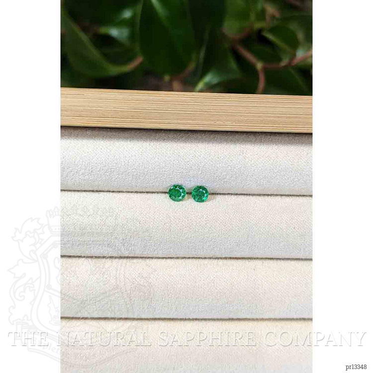 0.43 Ct.Tw. Emerald Pair from Zambia