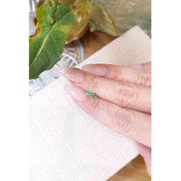 0.42 Ct.Tw.Total Carat Weight Emerald Pair from Zambia Life Style