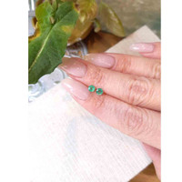 0.50&nbsp;Ct.Tw.Total Carat Weight Emerald Pair from Zambia Life Style