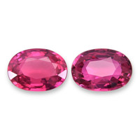 1.78&nbsp;Ct.Tw.Total Carat Weight Purplish Pink Sapphire Pair from Burma (Myanmar) Video