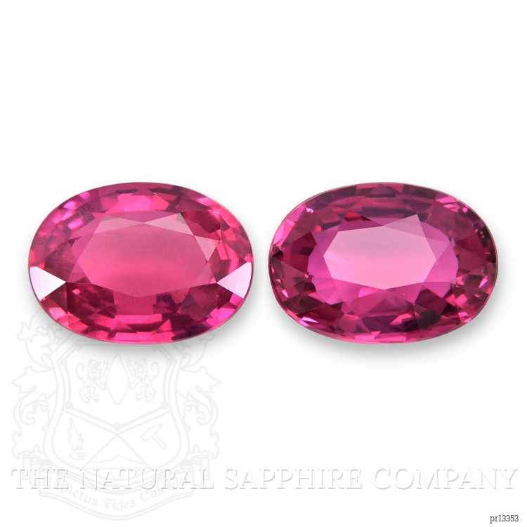 1.78 Ct.Tw. Purplish Pink Sapphire Pair from Burma (Myanmar)