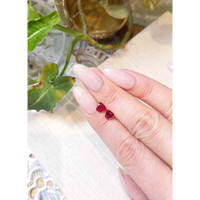 1.32 Ct.Tw.Total Carat Weight Ruby Pair from Mozambique Life Style