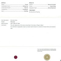 1.04&nbsp;Ct.Tw.Total Carat Weight Ruby Pair from Burma (Myanmar) Scan Report