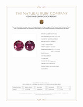 1.04 Ct.Tw.Total Carat Weight Ruby Pair from Burma (Myanmar) Scan Report