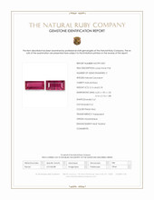 0.34&nbsp;Ct.Tw.Total Carat Weight Pinkish Red Ruby Pair from Mozambique Scan Report