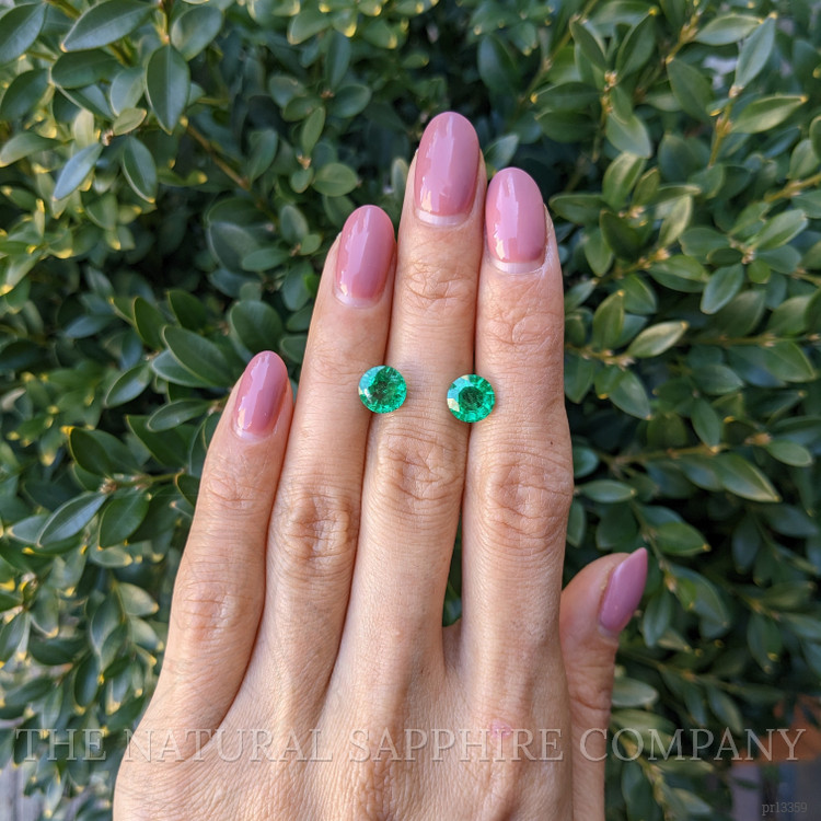 3.15 Ct.Tw. Emerald Pair from Zambia