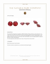 3.44 Ct.Tw.Total Carat Weight Ruby Pair from Mozambique Appraisal
