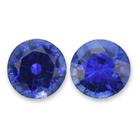 3.01&nbsp;Ct.Tw.Total Carat Weight Blue Sapphire Pair from Ceylon (Sri Lanka) Video