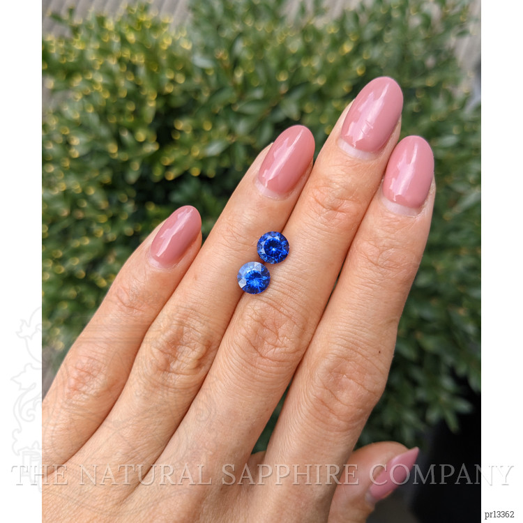 3.01 Ct.Tw. Blue Sapphire Pair from Ceylon (Sri Lanka)