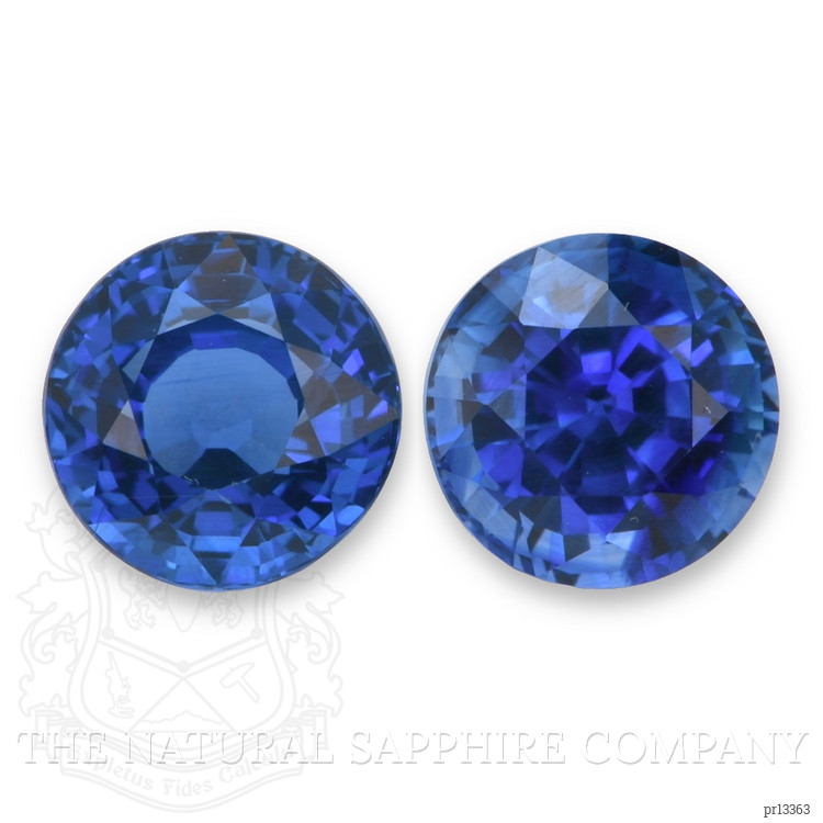 3.60 Ct.Tw. Blue Sapphire Pair from Ceylon (Sri Lanka)