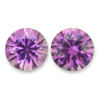1.45&nbsp;Ct.Tw.Total Carat Weight Pinkish Purple Sapphire Pair from Ceylon (Sri Lanka) Video