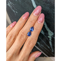 2.92&nbsp;Ct.Tw.Total Carat Weight Blue Sapphire Pair from Ceylon (Sri Lanka) Life Style