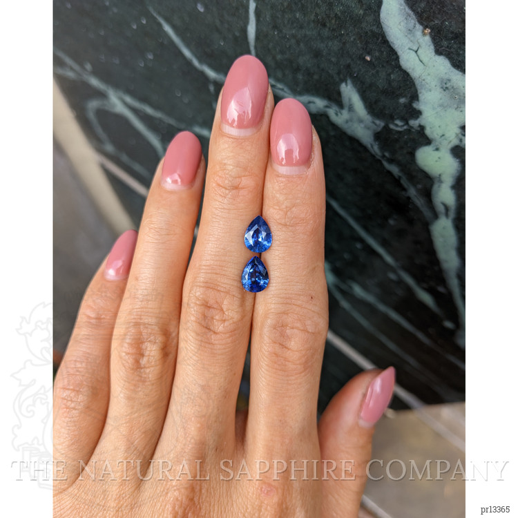 2.92 Ct.Tw. Blue Sapphire Pair from Ceylon (Sri Lanka)
