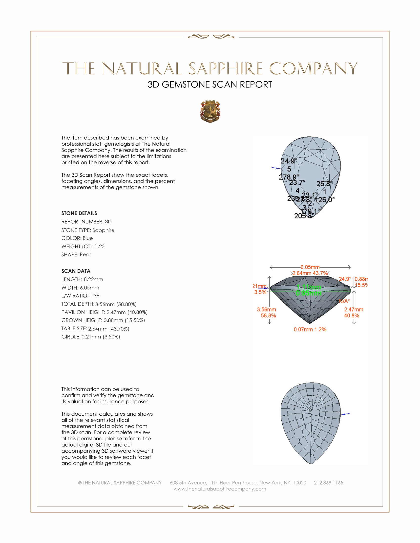 2.92 Ct.Tw. Blue Sapphire Pair from Ceylon (Sri Lanka)