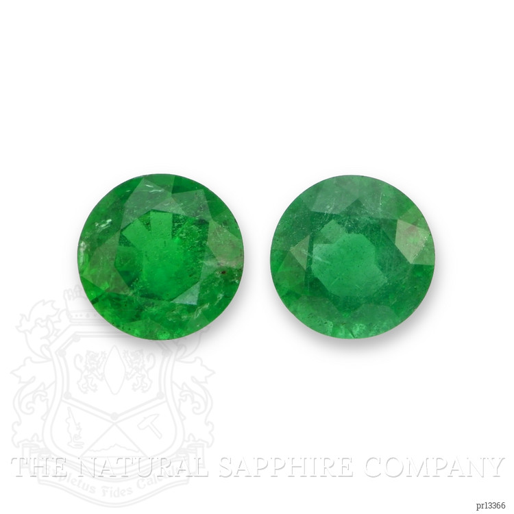 2.64 Ct.Tw. Emerald Pair from Zambia