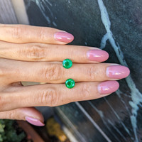 2.64&nbsp;Ct.Tw.Total Carat Weight Emerald Pair from Zambia Life Style