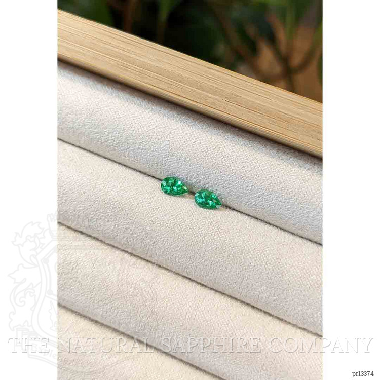 0.49 Ct.Tw. Emerald Pair from Zambia