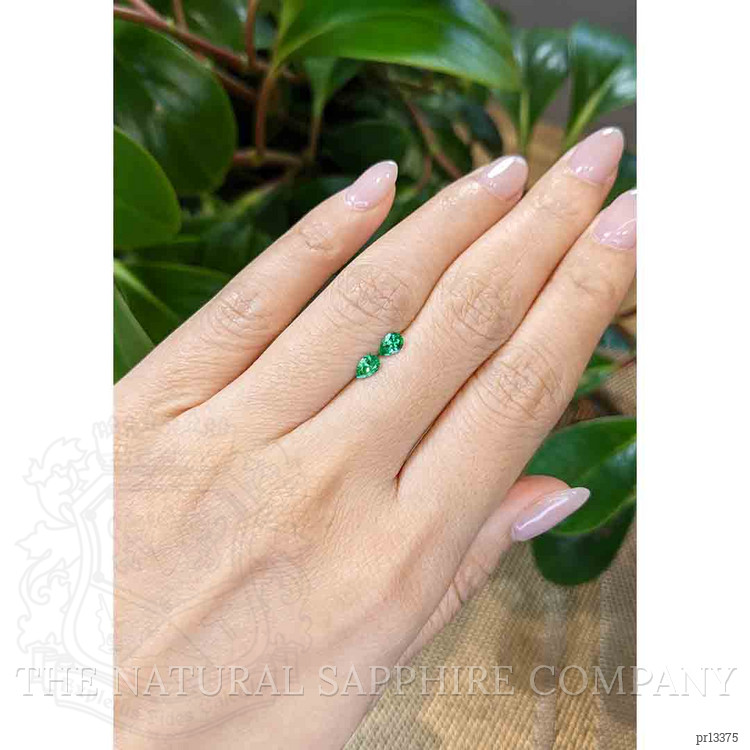 0.40 Ct.Tw. Emerald Pair from Zambia