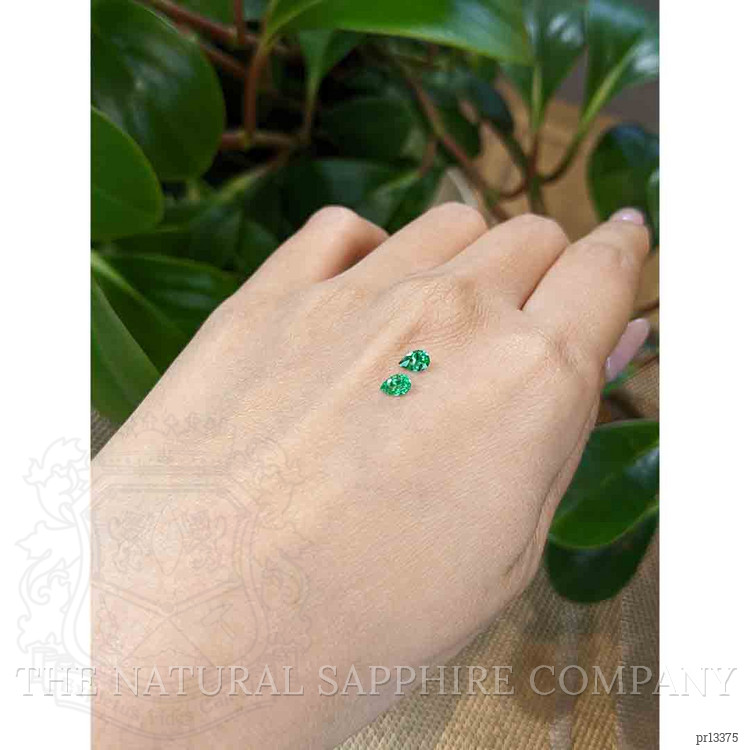 0.40 Ct.Tw. Emerald Pair from Zambia