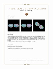 2.27&nbsp;Ct.Tw.Total Carat Weight Cabochon Opal Pair from Ethiopia Appraisal