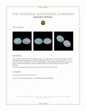 2.27 Ct.Tw.Total Carat Weight Cabochon Opal Pair from Ethiopia Appraisal