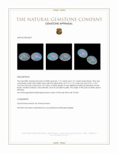 2.35 Ct.Tw.Total Carat Weight Cabochon Opal Pair from Ethiopia Appraisal