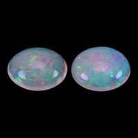 2.35 Ct.Tw.Total Carat Weight Cabochon Opal Pair from Ethiopia Video