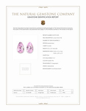 5.20 Ct.Tw.Total Carat Weight Purplish Pink Kunzite Pair from Afghanistan Scan Report