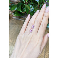 5.20 Ct.Tw.Total Carat Weight Kunzite Pair from Afghanistan Life Style