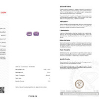 6.30&nbsp;Ct.Tw.Total Carat Weight Kunzite Pair from Afghanistan Scan Report