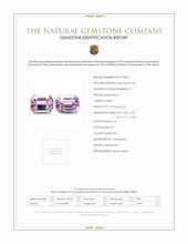 6.30 Ct.Tw.Total Carat Weight Purplish Pink Kunzite Pair from Afghanistan Scan Report