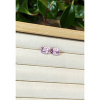 6.30 Ct.Tw.Total Carat Weight Kunzite Pair from Afghanistan Life Style