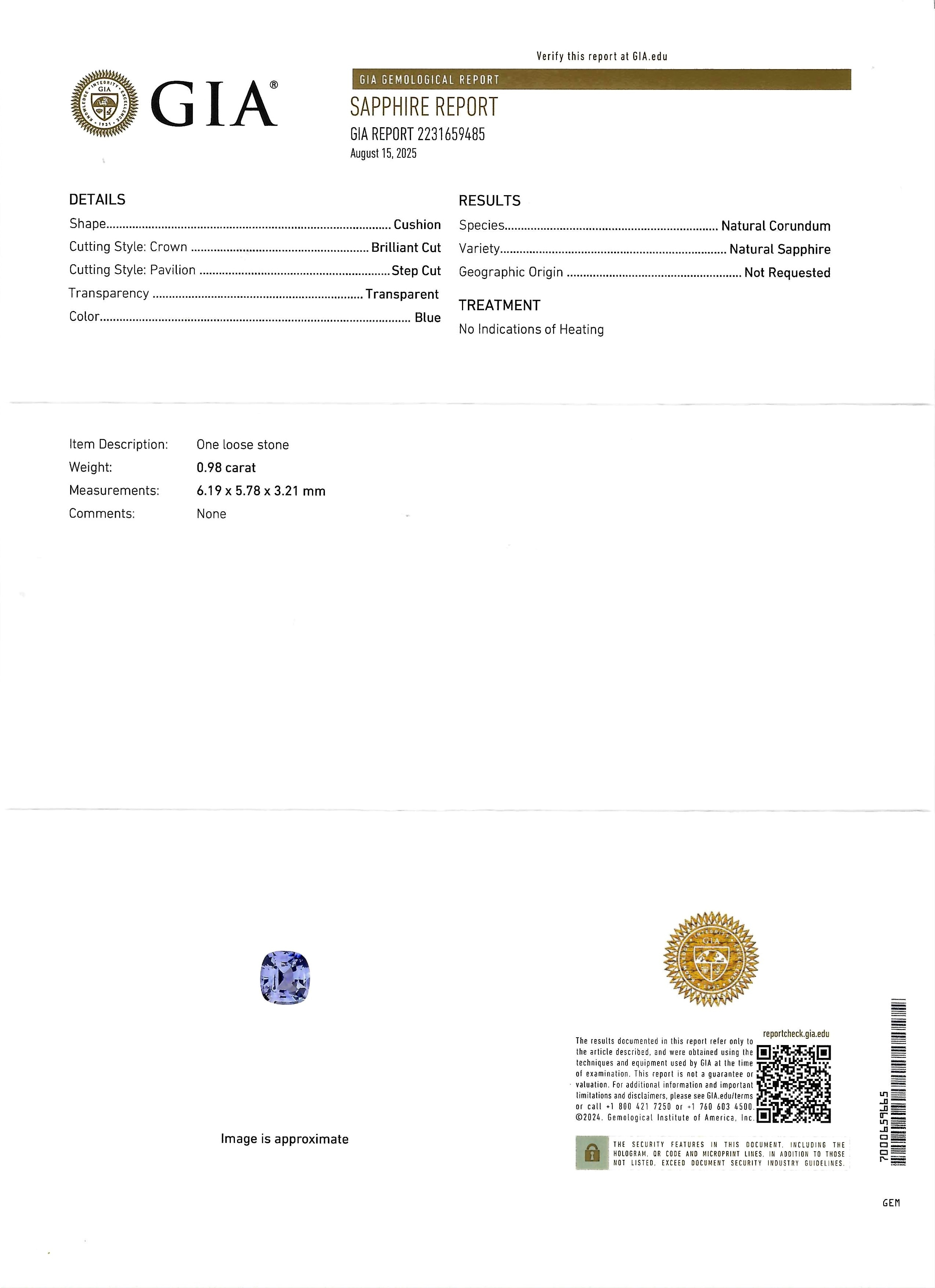 2.19 Ct.Tw. Blue Sapphire Pair from Ceylon (Sri Lanka)