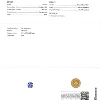 2.19 Ct.Tw.Total Carat Weight Blue Sapphire Pair from Ceylon (Sri Lanka) Scan Report