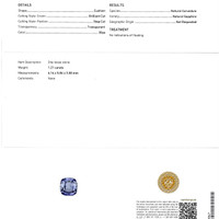 2.19&nbsp;Ct.Tw.Total Carat Weight Blue Sapphire Pair from Ceylon (Sri Lanka) Scan Report