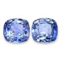 2.19&nbsp;Ct.Tw.Total Carat Weight Blue Sapphire Pair from Ceylon (Sri Lanka) Video