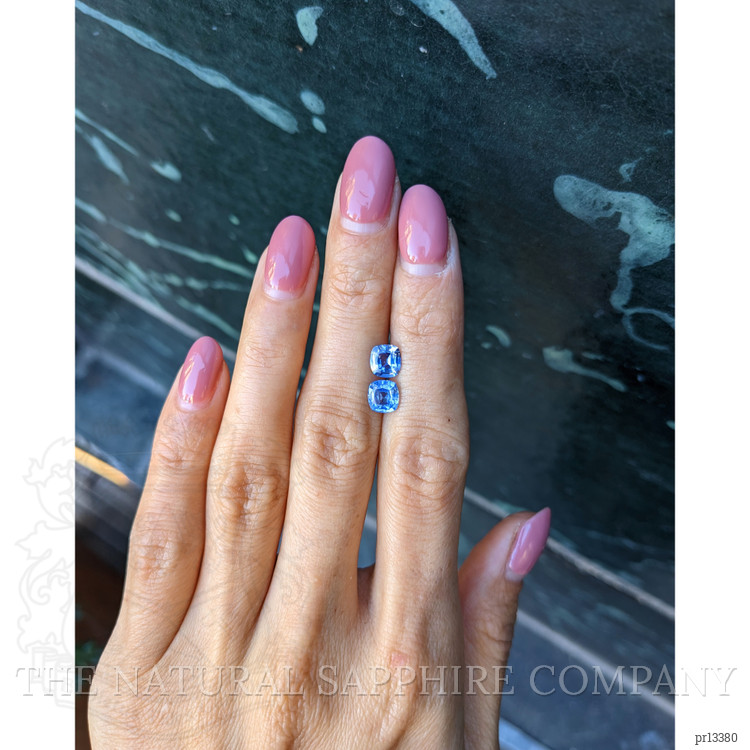 2.19 Ct.Tw. Blue Sapphire Pair from Ceylon (Sri Lanka)