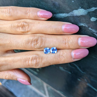 2.19&nbsp;Ct.Tw.Total Carat Weight Blue Sapphire Pair from Ceylon (Sri Lanka) Life Style