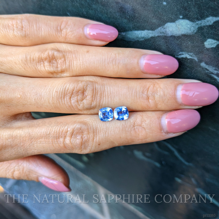 2.19 Ct.Tw. Blue Sapphire Pair from Ceylon (Sri Lanka)