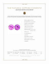 1.43 Ct.Tw.Total Carat Weight Pink Sapphire Pair from Ceylon (Sri Lanka) Scan Report