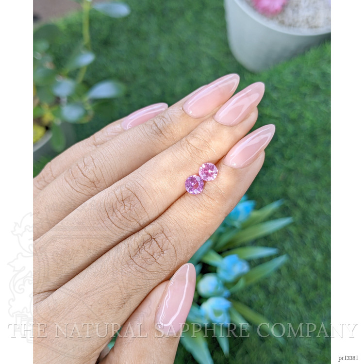 1.43 Ct.Tw. Pink Sapphire Pair from Ceylon (Sri Lanka)
