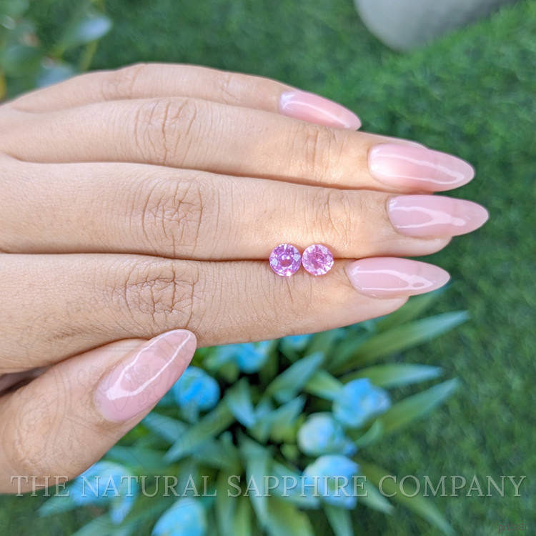 1.43 Ct.Tw. Pink Sapphire Pair from Ceylon (Sri Lanka)