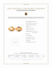 2.11 Ct.Tw.Total Carat Weight Yellowish Orange Precious Topaz Pair from Brazil Scan Report