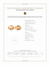 2.11 Ct.Tw.Total Carat Weight Yellowish Orange Precious Topaz Pair from Brazil Scan Report