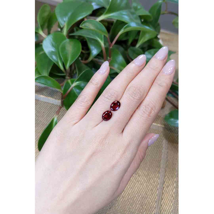 4.17 Ct.Tw. Garnet Pair from Tanzania