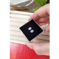 0.59 Ct.Tw.Total Carat Weight Cabochon Opal Pair from Australia Life Style